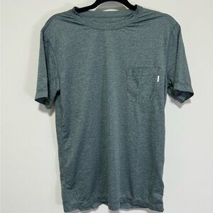 Vuori Men's Tradewind Performance Tee Sz S Short Sleeve Pocket Gray Green